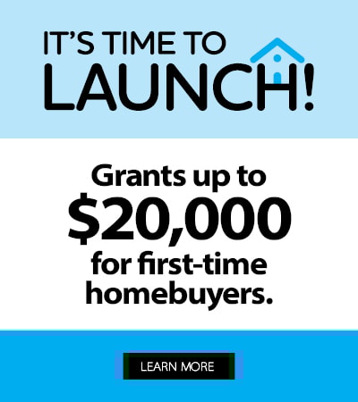 Grants up to $20,000 for first-time homebuyers.