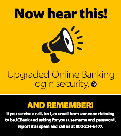 Upgraded Online Banking login security