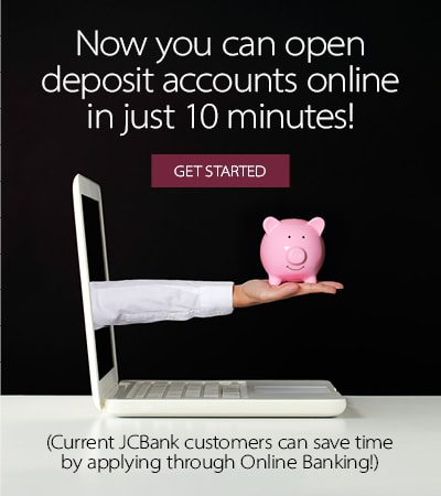Open a deposit account online!